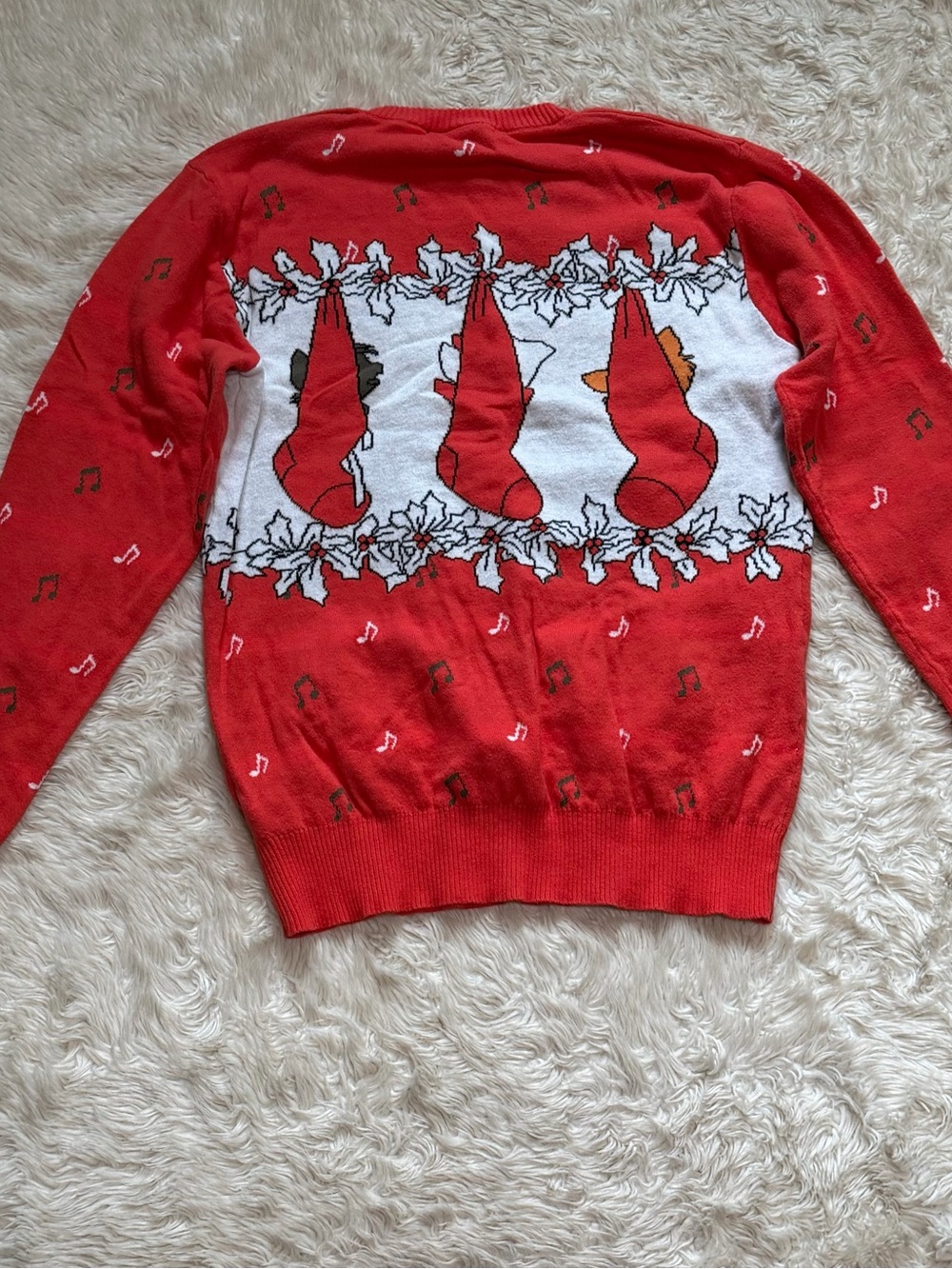 Disney The Aristocats Stockings Ugly Holiday Sweater - Size Unisex XS - Picture 5 of 7